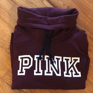 PINK Funnel Neck Pullover